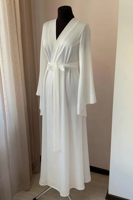 Peignoir Luxe pour Femme Blanc