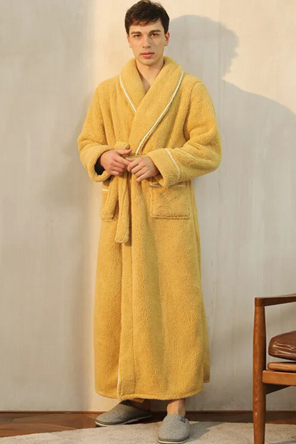 Peignoir Polaire pour Homme‎ Jaune