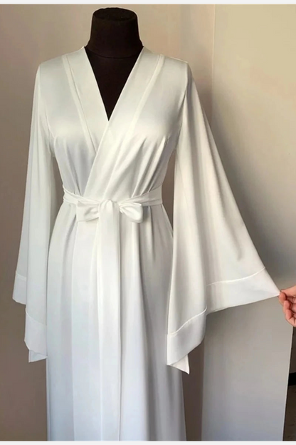 Peignoir Luxe pour Femme Blanc