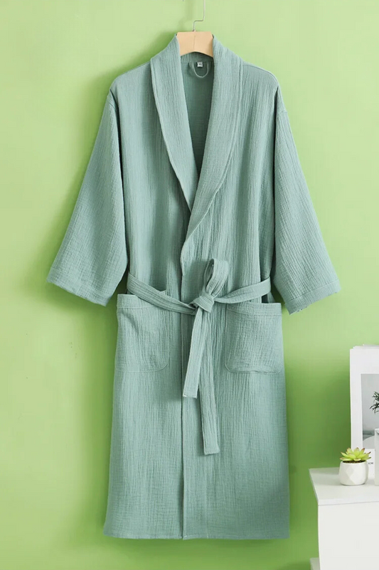 Peignoir Coton Confort Vert